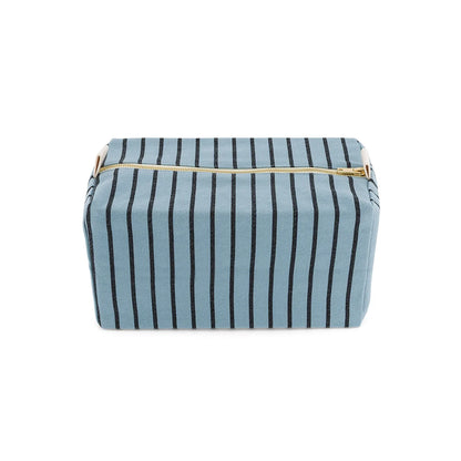 Wash bag - Vic - Stripes Tennis Sky Blue | Rose in April