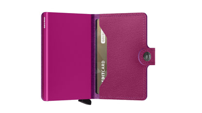 Mini wallet - Crisple fuchsia | Secrid - de inKijk