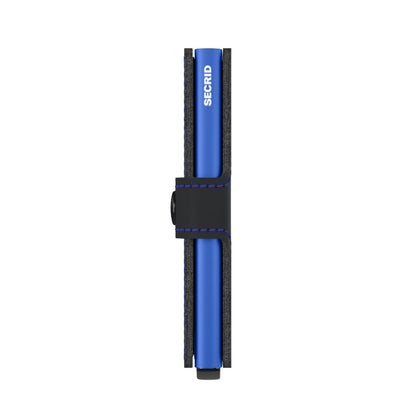 Mini wallet - Matte black & blue | Secrid