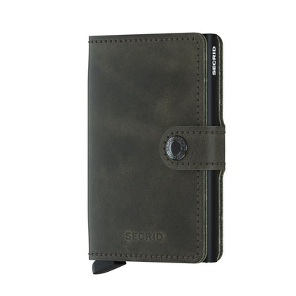 Mini wallet - Vintage olive black | Secrid - de inKijk