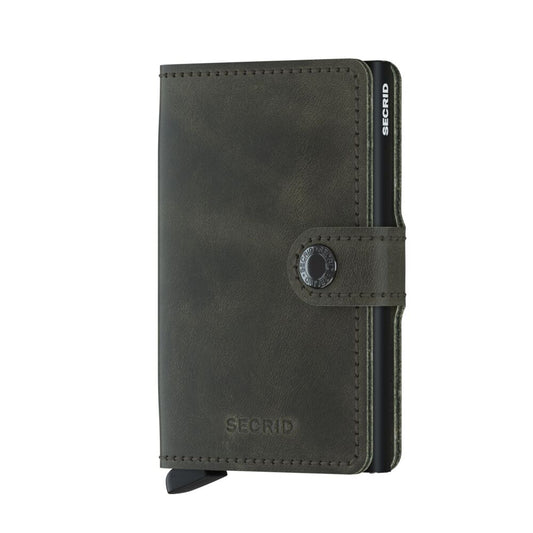 Mini wallet - Vintage olive black | Secrid - de inKijk