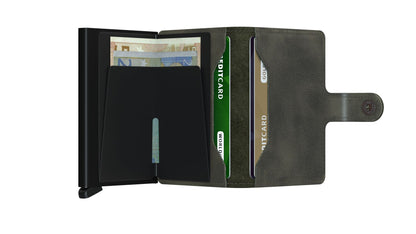 Mini wallet - Vintage olive black | Secrid - de inKijk