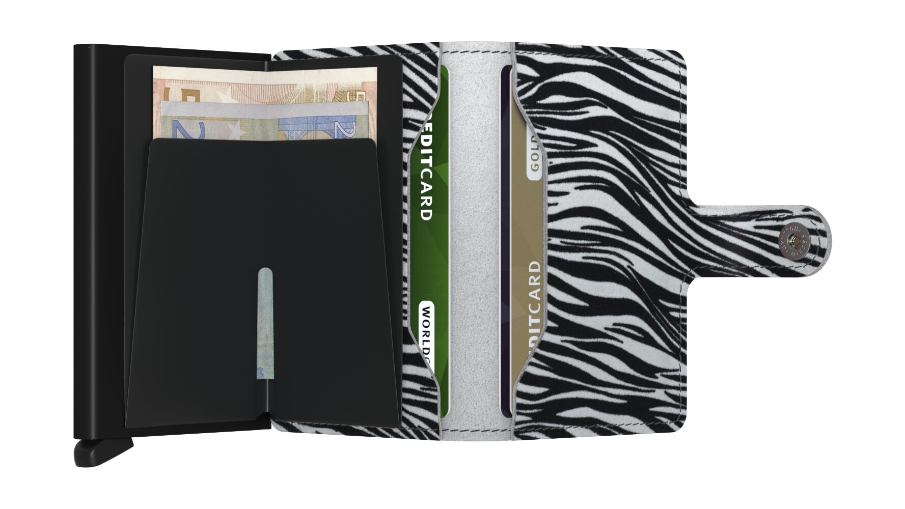Mini wallet - Zebra light grey | Secrid - de inKijk