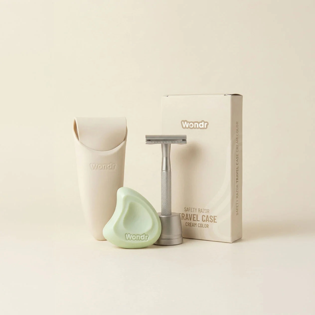 Safety razor case - cream | Wondr Care