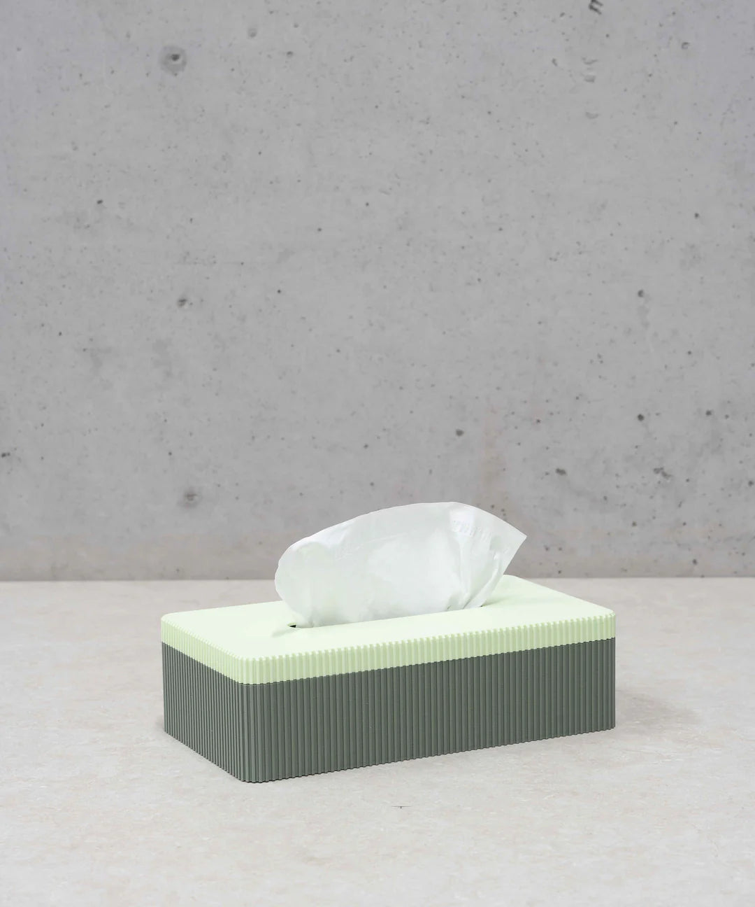 Tissue Box - Muted Green/Mint | WAVY