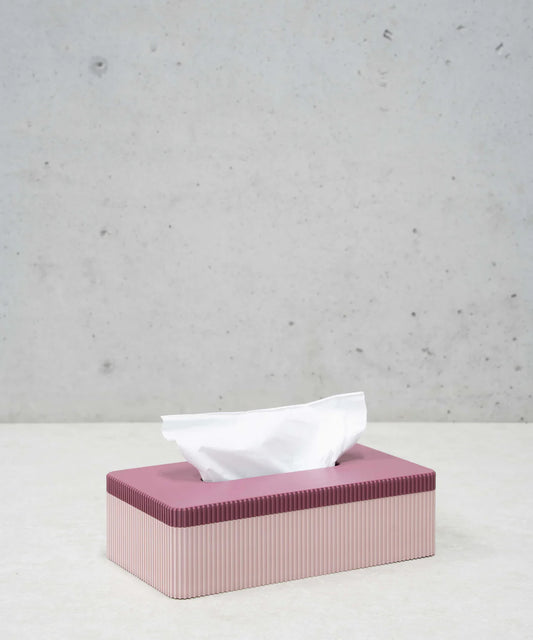Tissue Box - Rose/Burgundy | WAVY