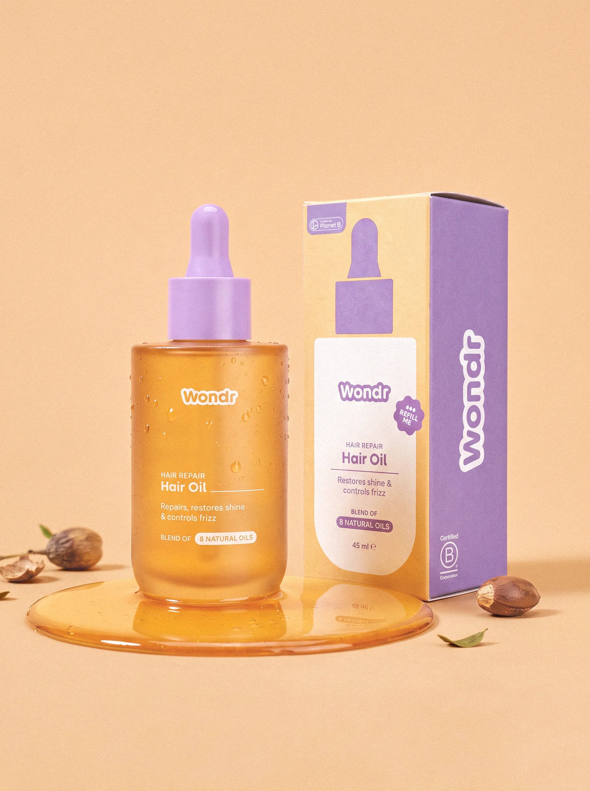Hair Oil/Repair - Vegan Honey Scented | Wondr Care