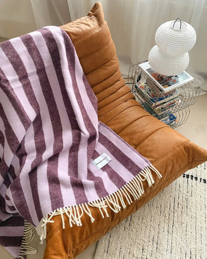 Candy Wrap Plaid - Lilac Bordeaux | Maison Deux