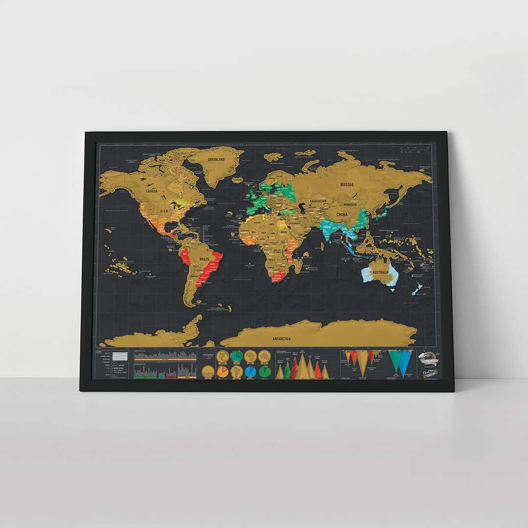 Scratch map deluxe travel | Suck UK - de inKijk