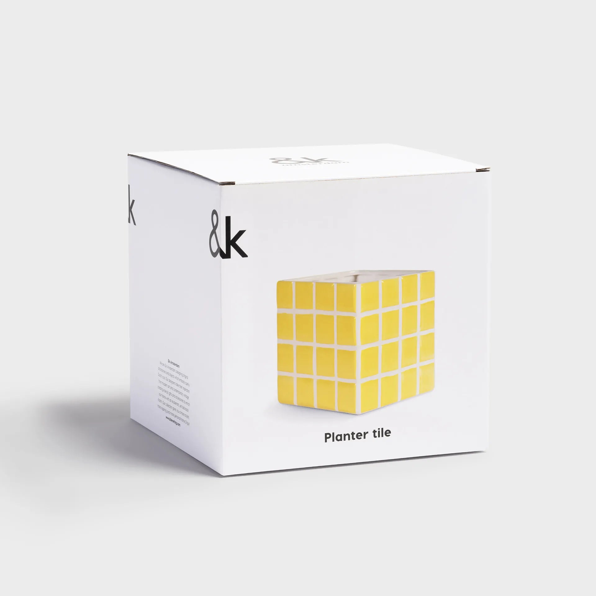 Planter Tile - Yellow | &Klevering - de inKijk