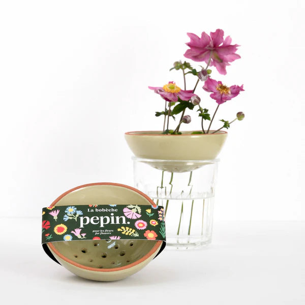 Bloemen - bobèche - saliegroen | Pepin