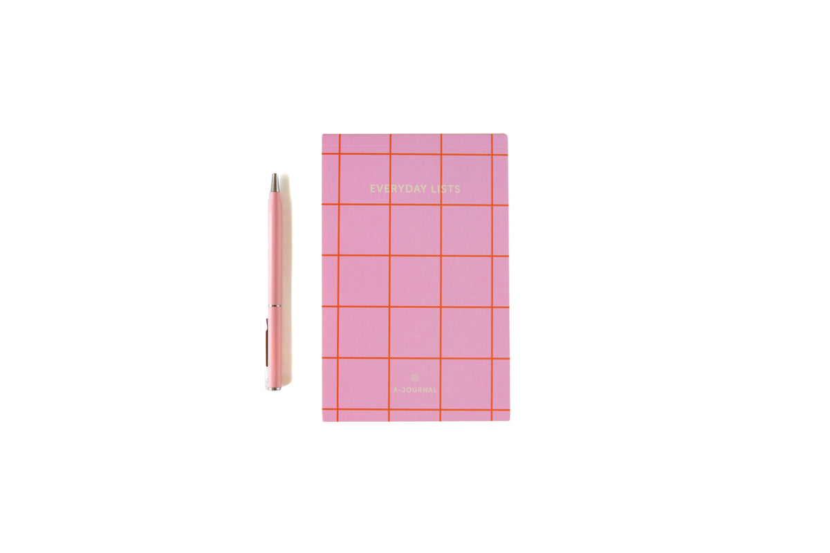 Notepad - Checkered Pink | A-Journal