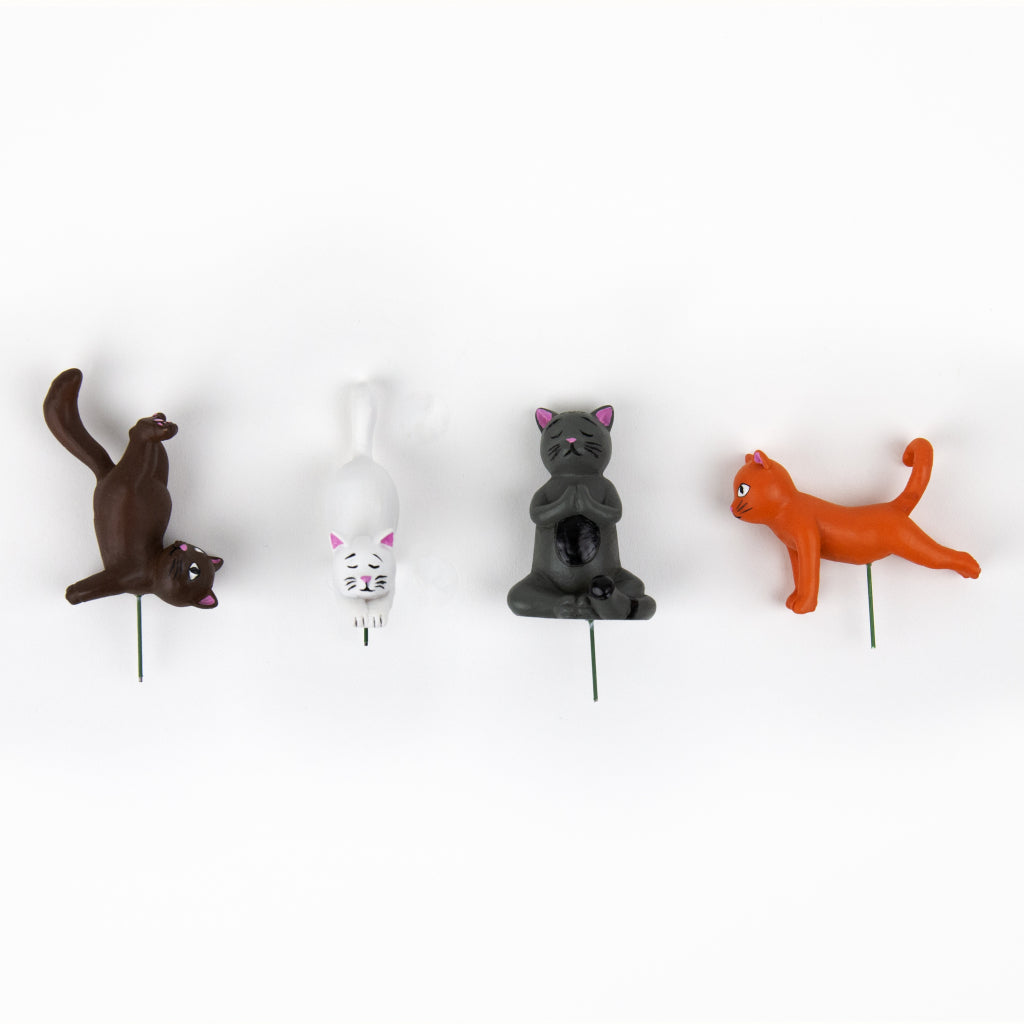 Yoga cats voor plantenpot | Gift Republic - de inKijk