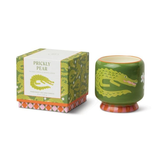 Ceramic Candle Crocodile - Prickly Pear | Paddywax