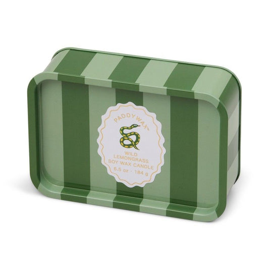 A Dopo printed tin candle - wild lemongrass | Paddywax