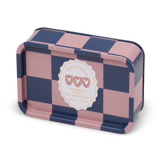 A Dopo printed tin candle - rosewood vanilla | Paddywax
