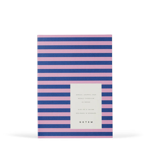 Alva annual journal 2025 - A6 flat lay binding - lavender | Notem-Studio - de inKijk