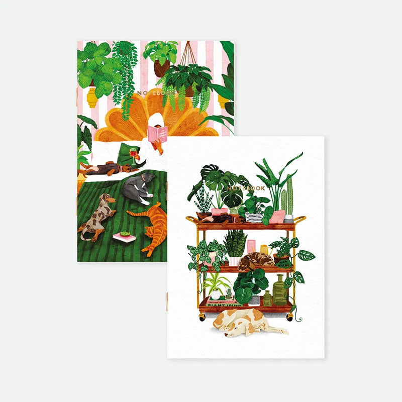 Life with Pets & Plants - Pocket Notebook A6 DUO | All the ways to say