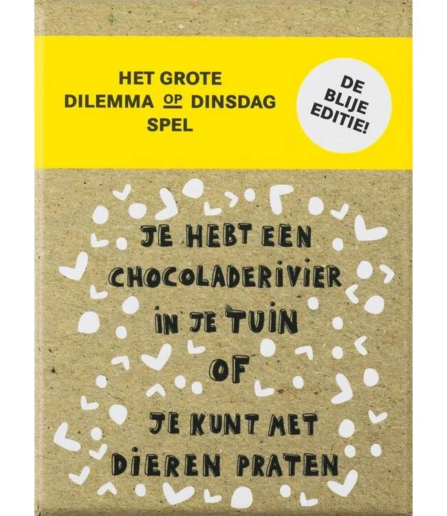 Het grote dilemma op dinsdag spel - de blije editie | BISpublishers