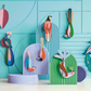 Banda paradise bird - muurdecoratie | Studio Roof - de inKijk