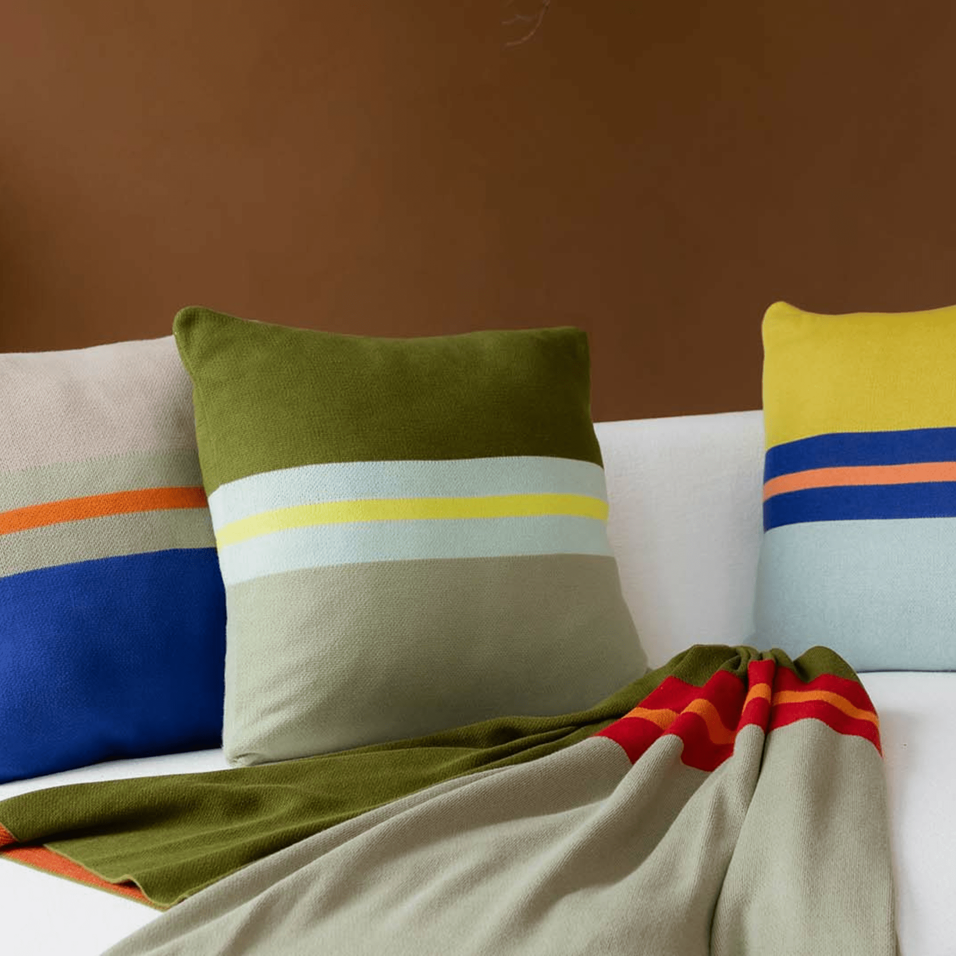 Knitted Cotton Blanket - Basil | Remember - de inKijk
