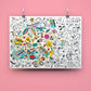 Baby Pop Art - Giant coloring poster | Omy