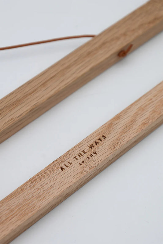 Wooden Magnetic Hanger For Posters - Medium - Oak  | All the ways to say