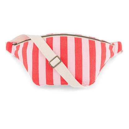 Bum bag - Candy Pink / Red Stripes | Rose in April