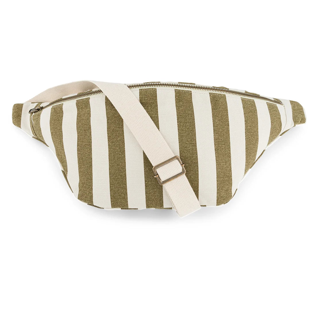 Bum bag - Olive/Greige Stripes | Rose in April - de inKijk