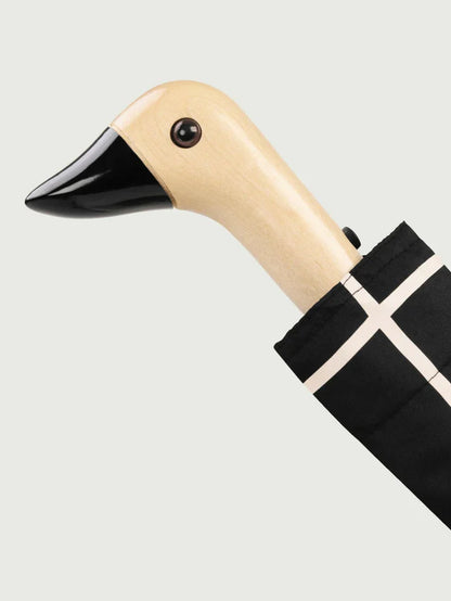 Eco-vriendelijke Paraplu - black grid | Original Duckhead - de inKijk