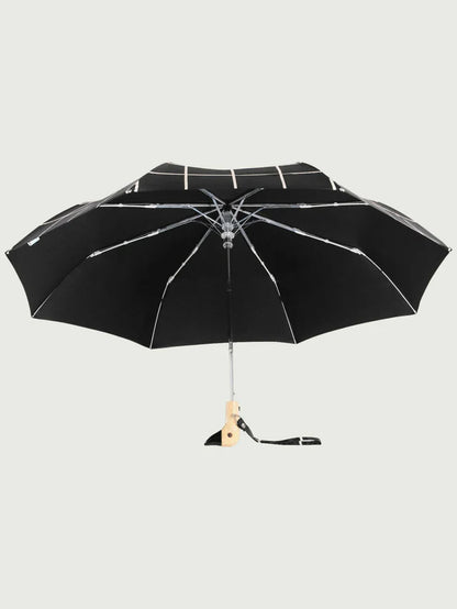 Eco-vriendelijke Paraplu - black grid | Original Duckhead - de inKijk