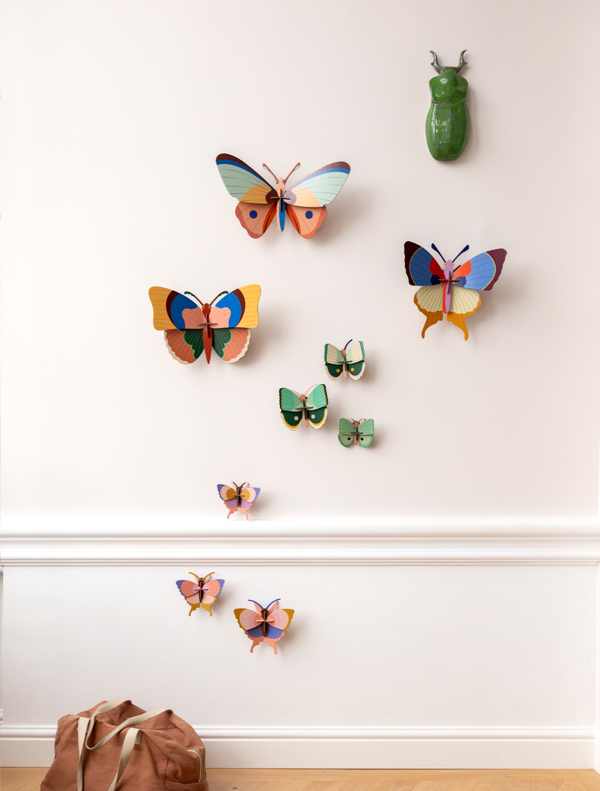 Gold Rim Butterflies - Set of 3 - muurdecoratie | Studio Roof