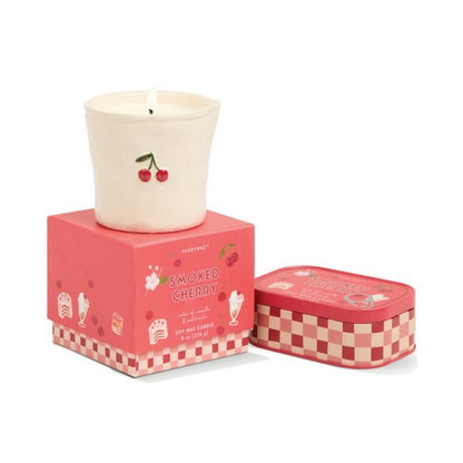 Bistro printed tin candle - Smoked Cherry | Paddywax