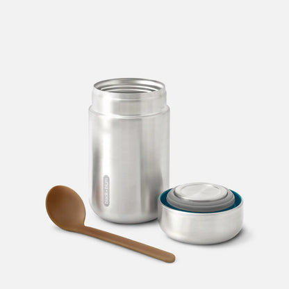 Lunchpot met lepel - oranje/groen | Black+blum