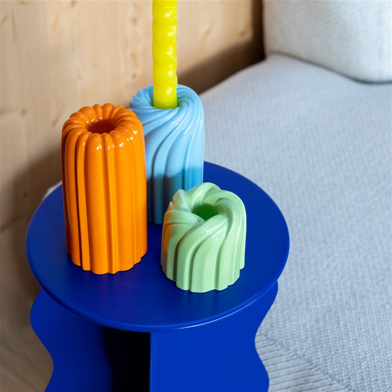 Candle Holder Turban - Light Blue | &Klevering - de inKijk