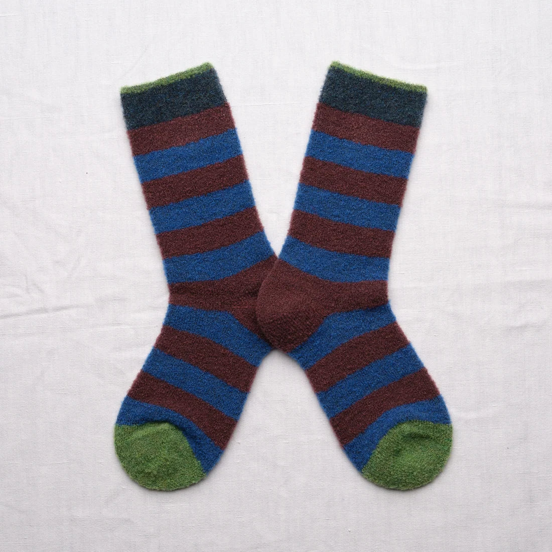 Sokken - Mousse Indigo Striped | Bonne Maison