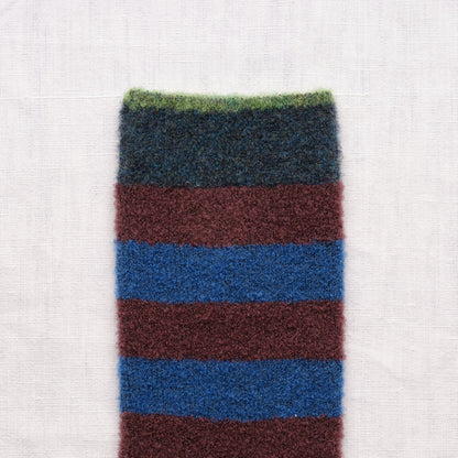 Sokken - Mousse Indigo Striped | Bonne Maison
