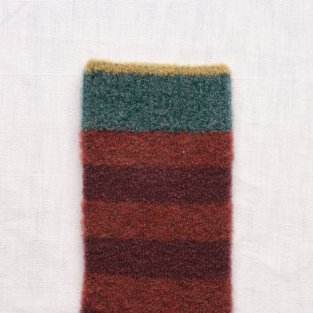Sokken - Mousse Rust Striped | Bonne Maison