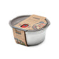 Steel Food Bowl - Large - Grey/Red | Black+blum - de inKijk
