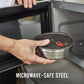 Steel Food Bowl - Small - Grey/Red | Black+blum