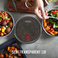 Steel Food Bowl - Small - Grey/Red | Black+blum