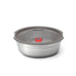 Steel Food Bowl - Small - Grey/Red | Black+blum