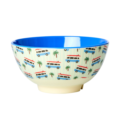 Kom car print blue | RICE - de inKijk