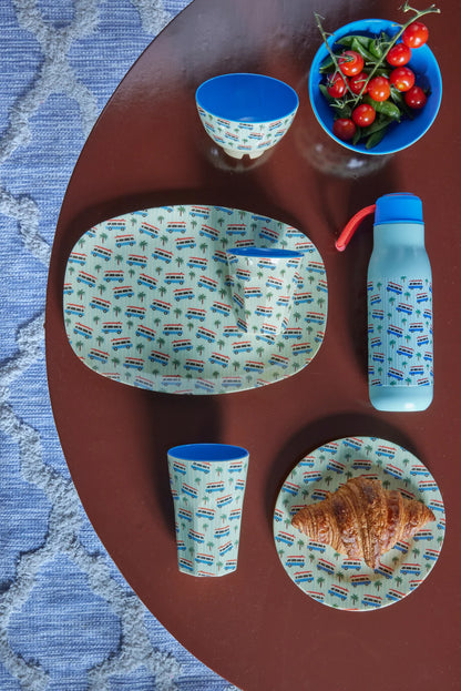 Kom car print blue | RICE - de inKijk
