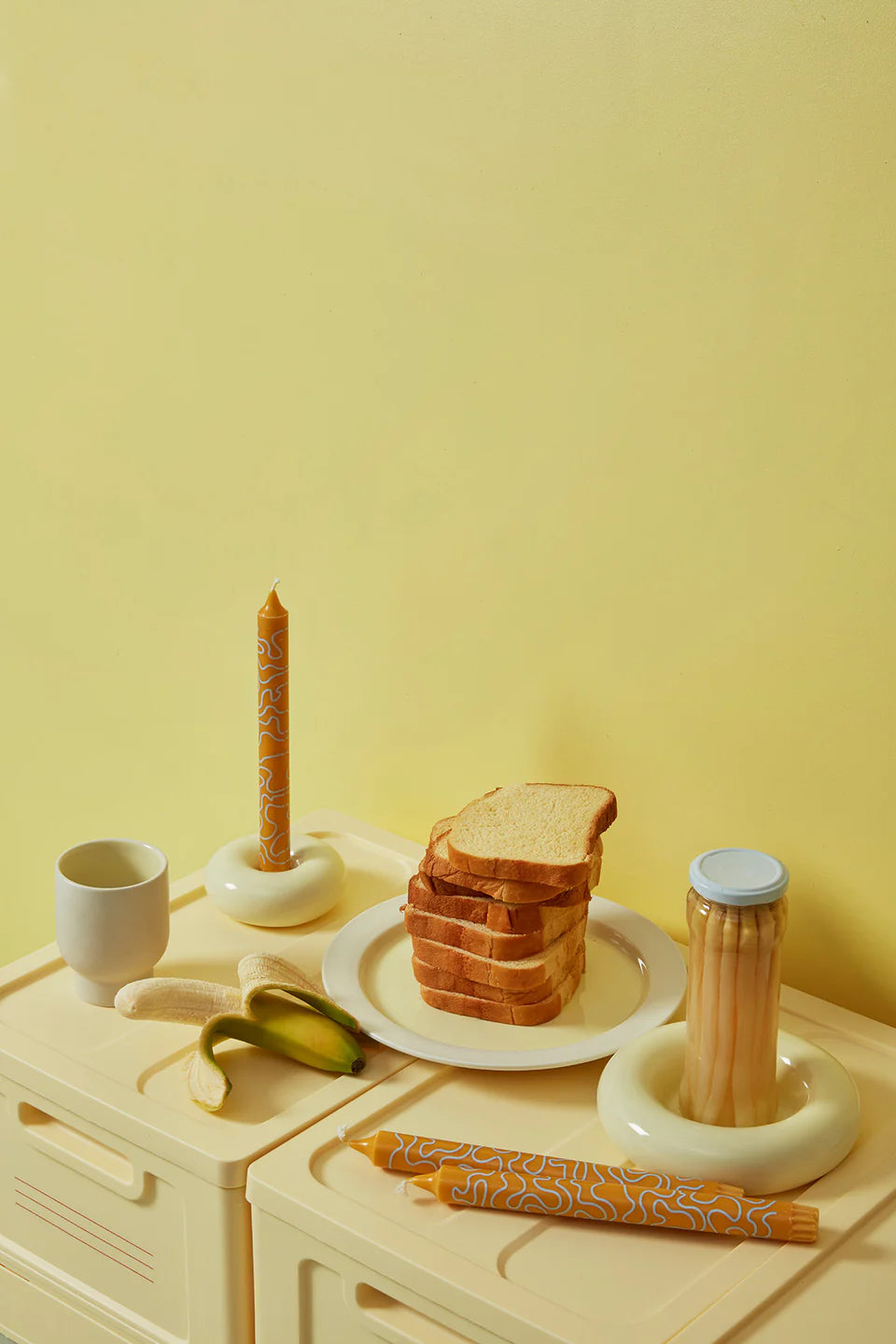 Bob Candle Holder - Small - Yellow | Studio About
