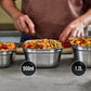 Steel Food Box - Small - Grey/Red | Black+blum - de inKijk