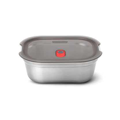 Steel Food Box - Medium - Grey/Red | Black+blum - de inKijk