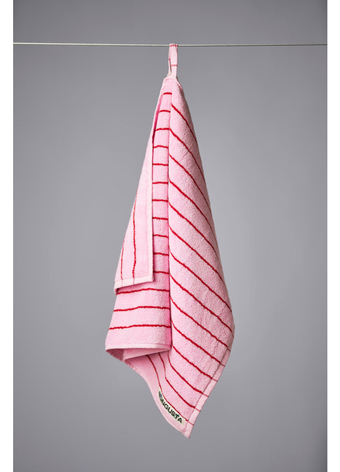Naram guest towel - baby pink & ski patrol | Bongusta - de inKijk