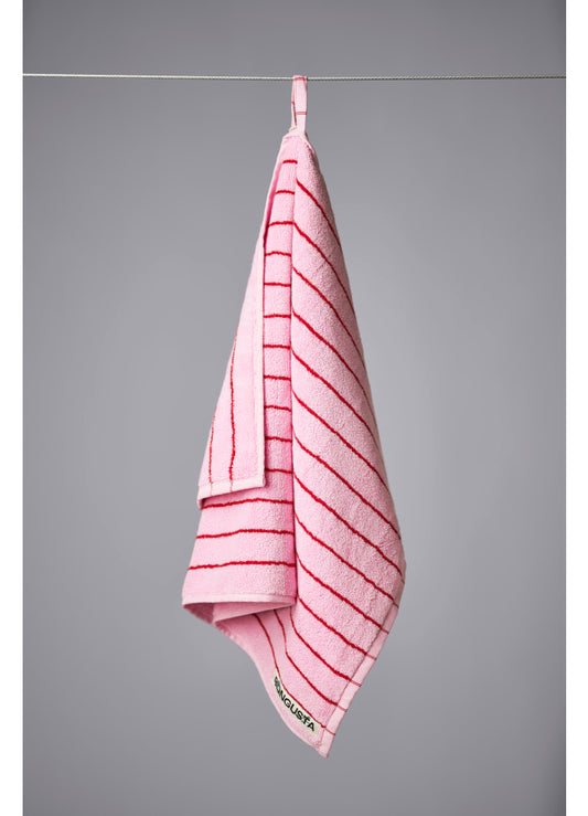 Naram guest towel - baby pink & ski patrol | Bongusta - de inKijk