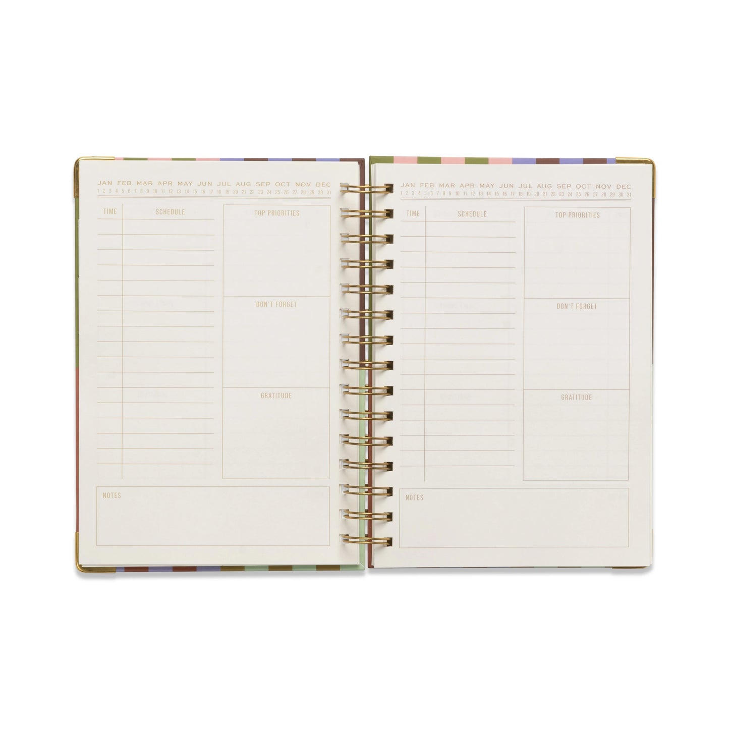 Undated Perpetual Planner - Bold Stripe | Designworks Ink
